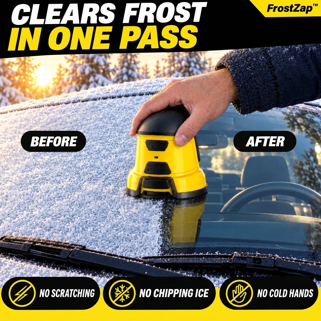 FrostZap cordless electric ice scraper