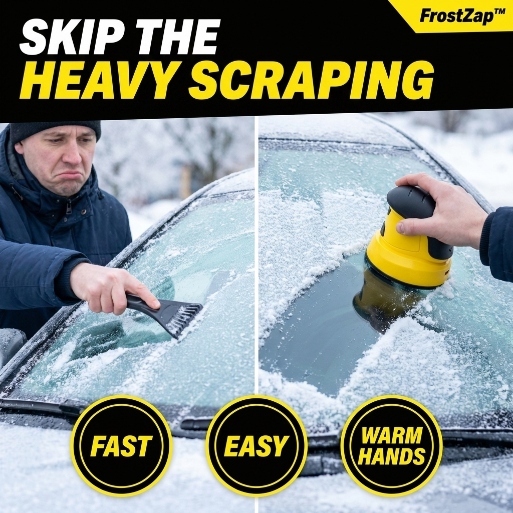 FrostZap cordless electric ice scraper